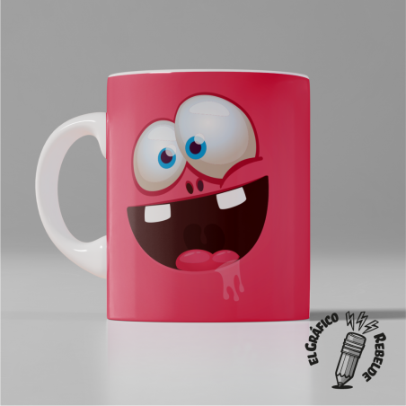 Taza Cara Loca Personalizada BUBAS | Tienda Oficial Gráfico Rebelde