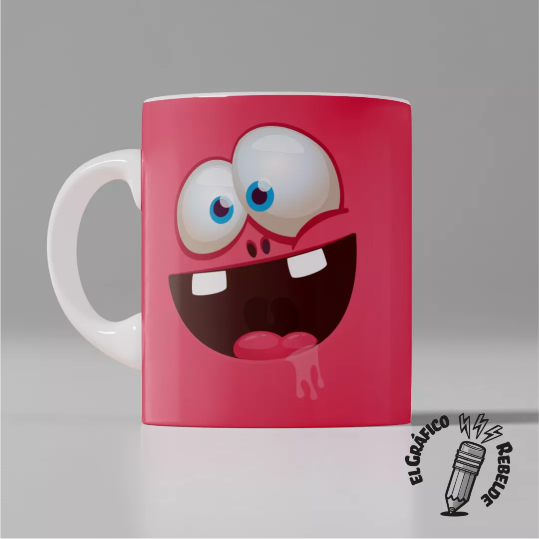 Taza Cara Loca Personalizada BUBAS