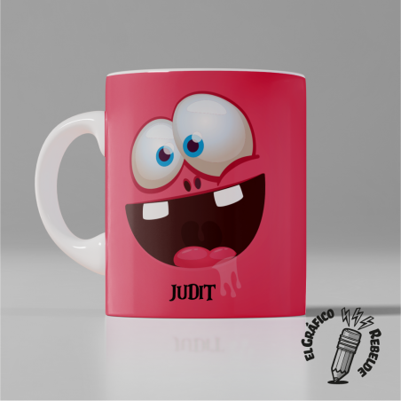 Taza Cara Loca Personalizada BUBAS