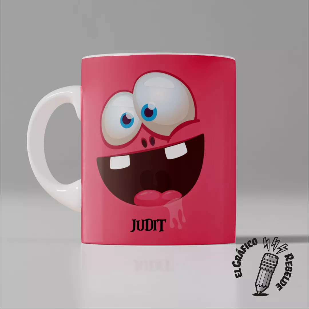 Taza Cara Loca Personalizada BUBAS