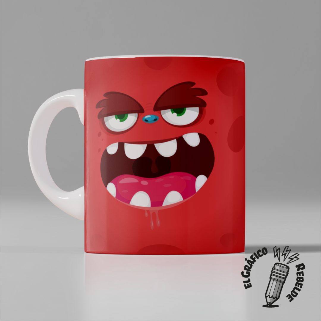 Taza Cara Monstruo Rot | Tienda Oficial Gráfico Rebelde