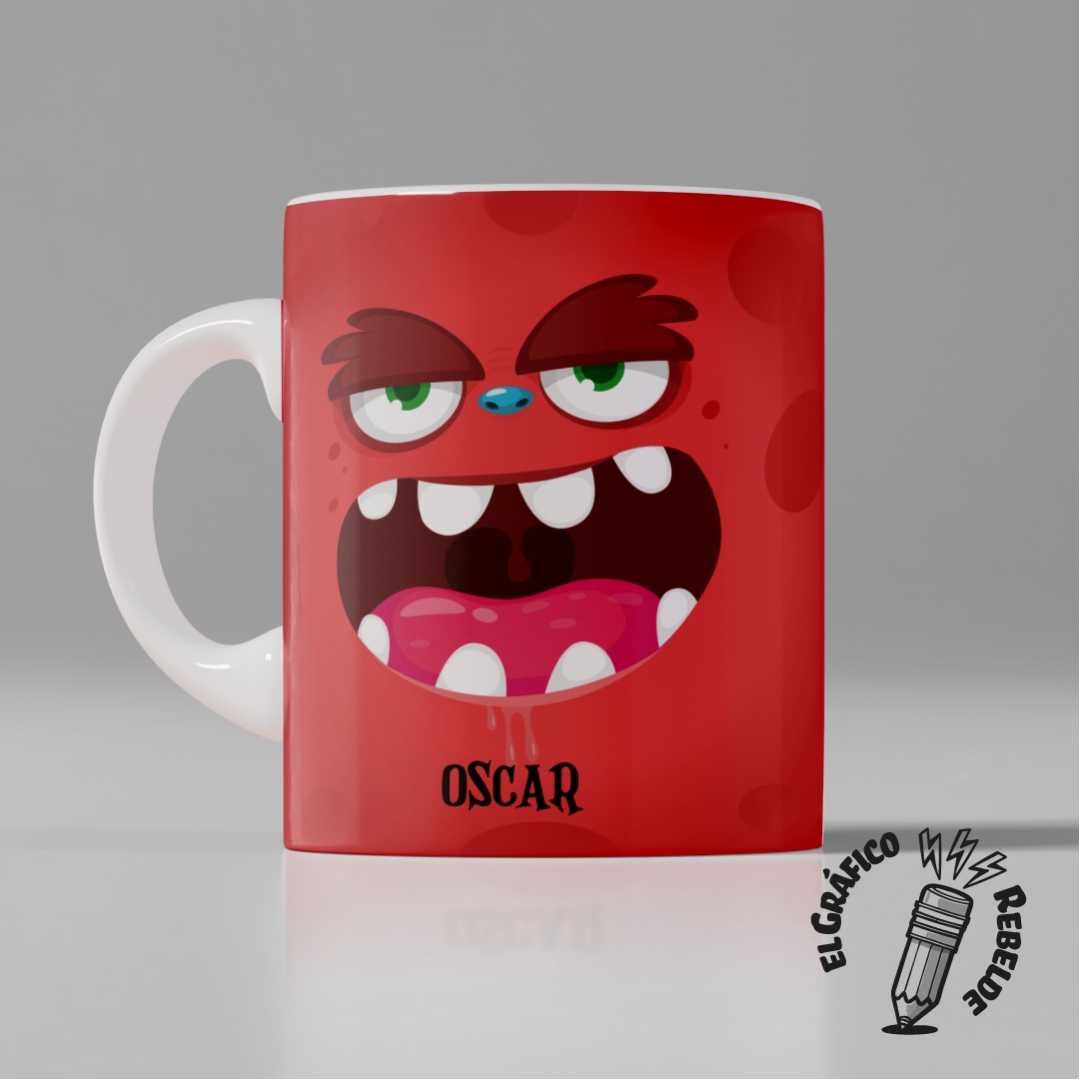 Taza Cara Monstruo Rot | Tienda Oficial Gráfico Rebelde