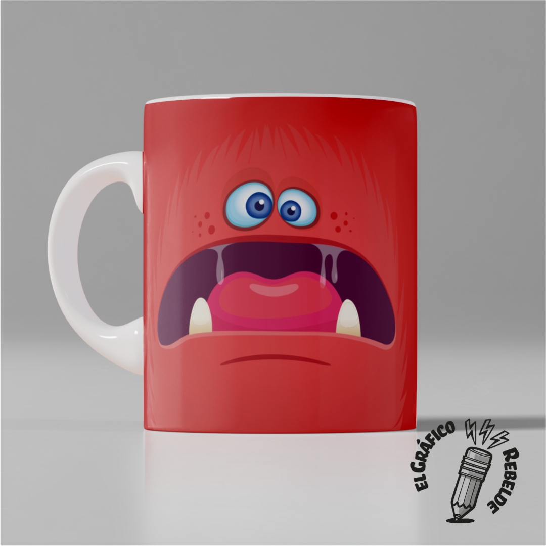 Taza Cara Monstruo Personalizada: Slimy