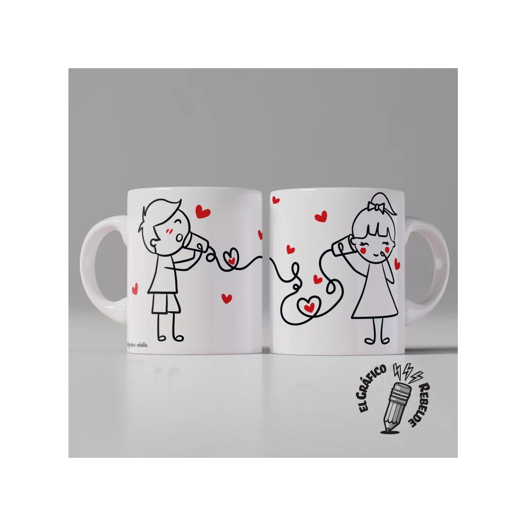Set de Tazas Personalizadas JUNTOS ES MEJOR