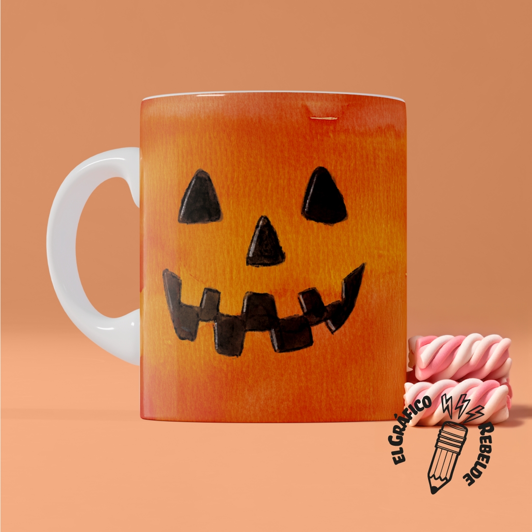 Taza ilustrada "Calabaza Halloween" Taza ilustrada "Calabaza Halloween"