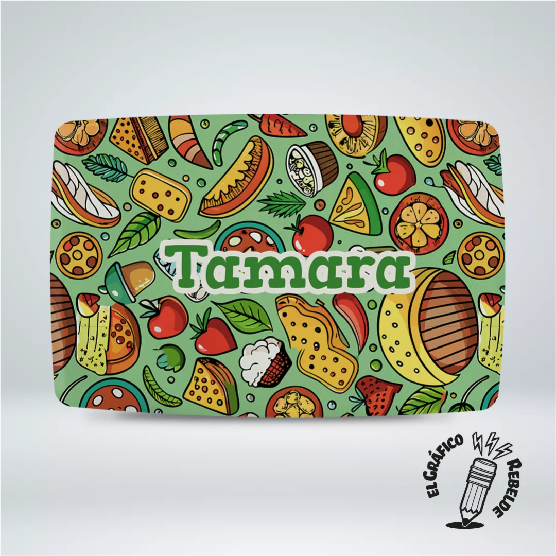 Porta Bocadillos de Tela Picnic Personalizado