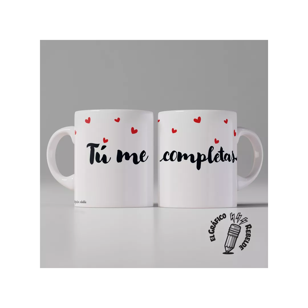 Set de Tasses Personalitzades TU EM COMPLETES