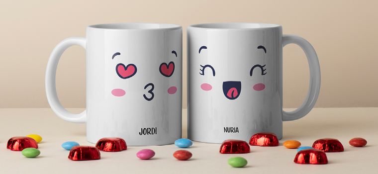 Comprar Tazas para Parejas y San Valentín | Gráfico Rebelde