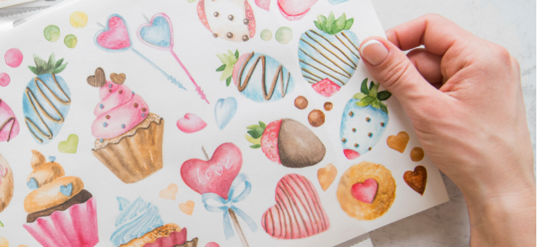 Hojas de Pegatinas Scrapbooking | El Gráfico Rebelde