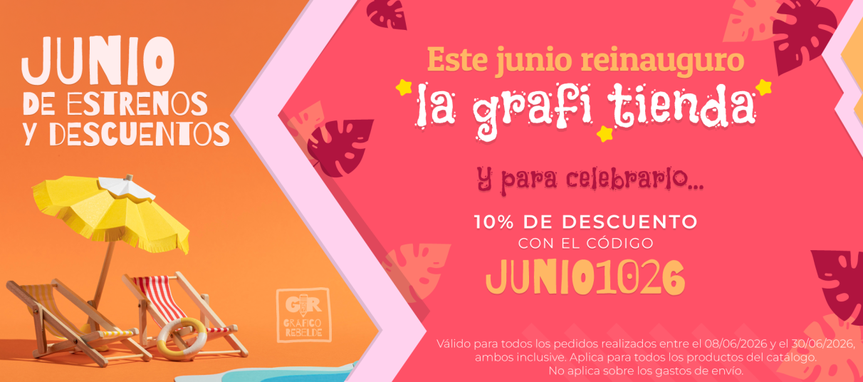 Inauguración de Gráfico Rebelde: nueva web y un código de descuento para todo junio